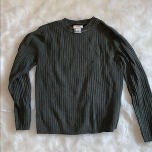 forest green sweater